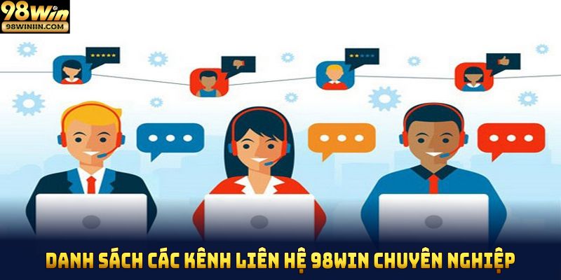 Danh sách các kênh liên hệ 98Win chuyên nghiệp